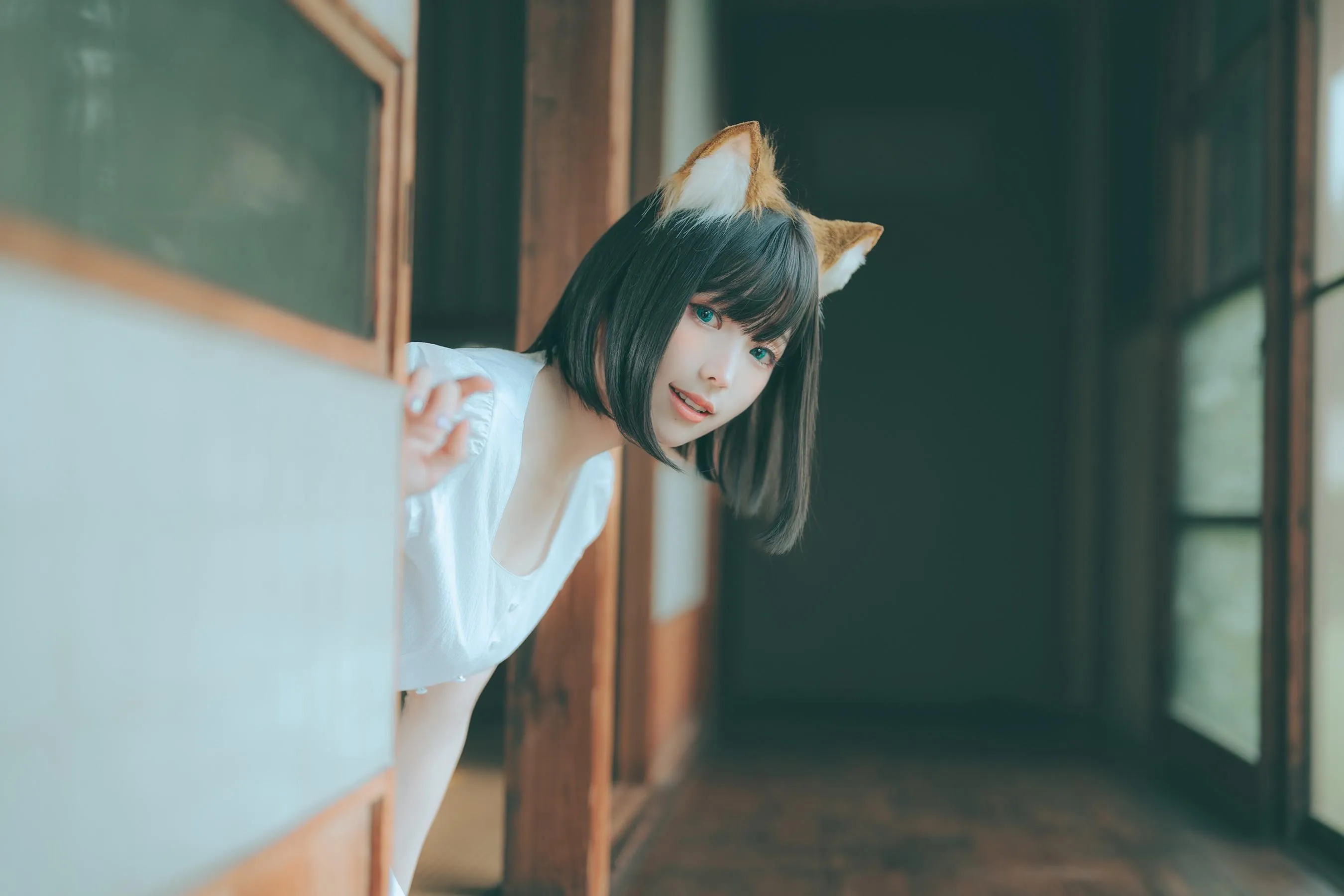 ElyEE子 – NO.114 2023.July B-Dongitsune ~White dress 白洋裝狐少女 [60P]插图4